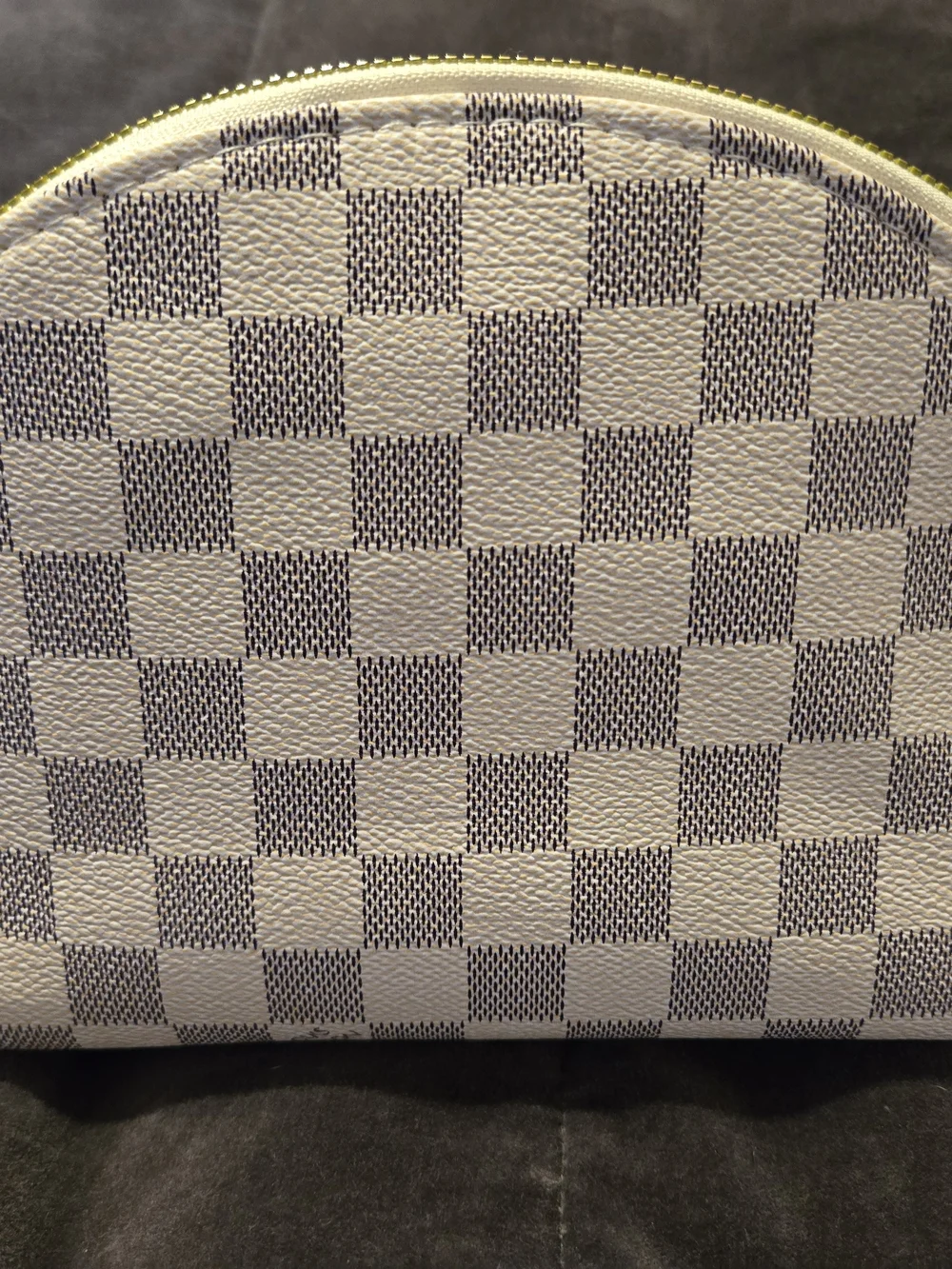 Fashion Louis Vuitton Damier Azur Cosmetic Pouches Set of (4) with Zippers